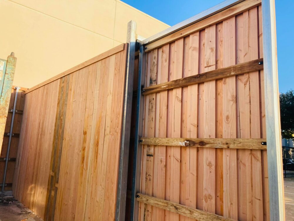 commercial wood fencing