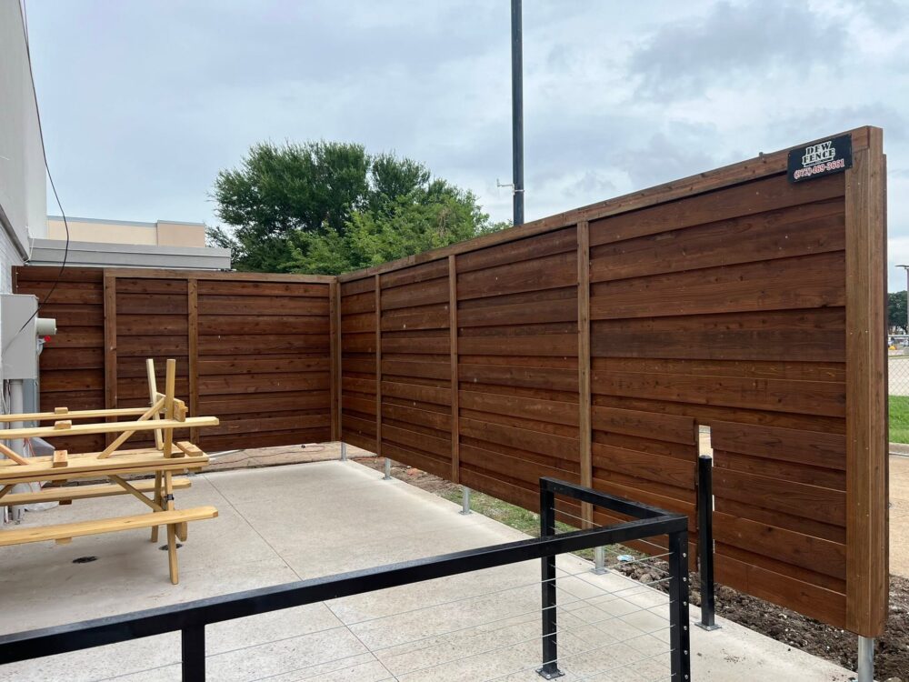 wood privacy fences